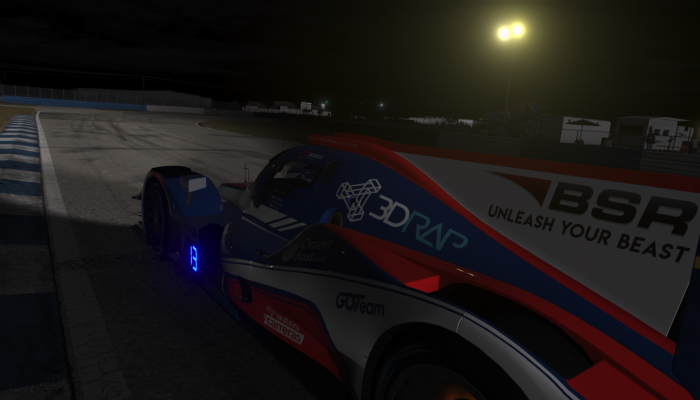 Racing in the night at Sebring in Oreca LMP2
